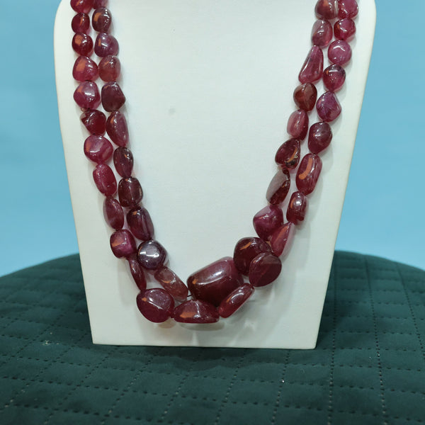 Natural Treated Smooth Ruby Tumbles 20-22 Mm Gemstone Beads