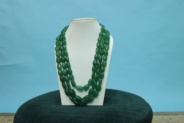 Natural AAA+ Grade Green Emerald Barrels/Tumbles 16-18 mm/20-24 inch 500 CTS. Rare Gemstone Beads Strand