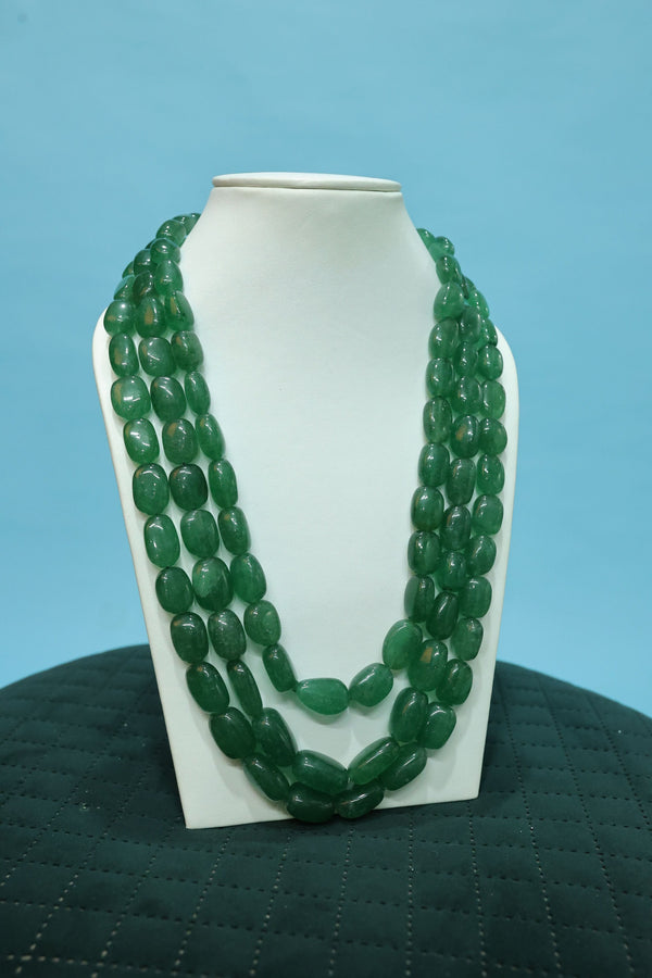 Natural AAA+ Grade Green Emerald Barrels/Tumbles 16-18 mm/20-24 inch 500 CTS. Rare Gemstone Beads Strand