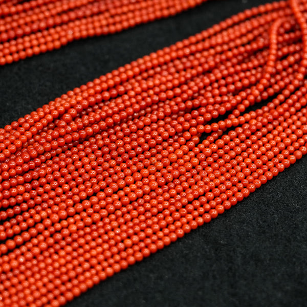 Natural AAA Grade  Rondelle Coral Beads Strand
