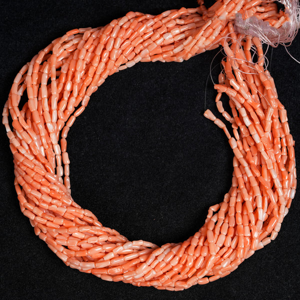 Natural Shape Pink Coral Japanese Beads Strand
