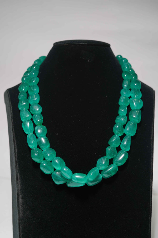 Natural Green Onyx Tumbles AAA Grade Gemstone Beads Strand