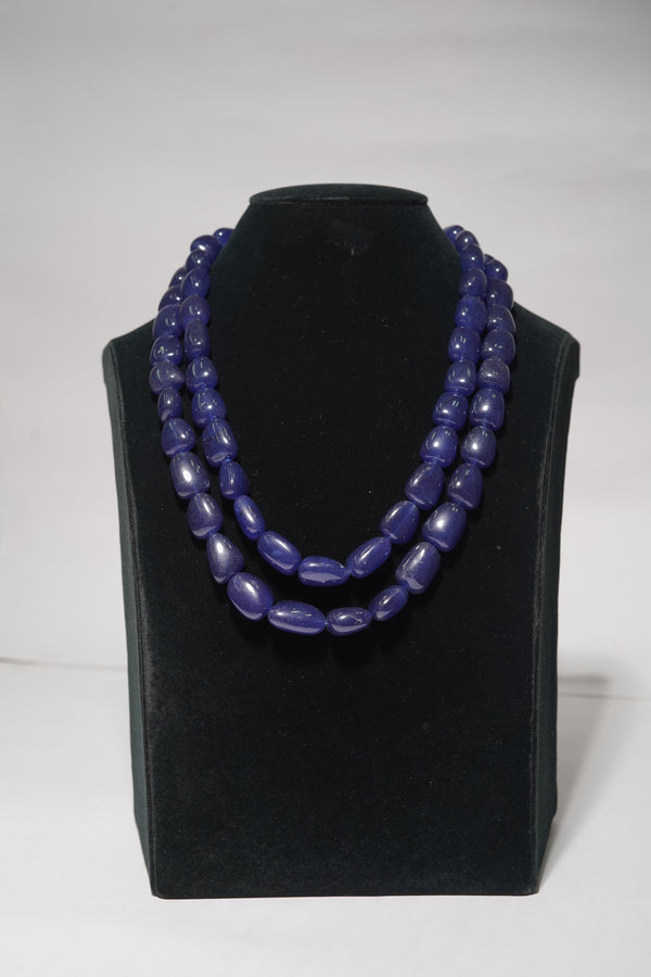Blue Onyx Smooth Tumbles Shaped approx.15-18 mm Gemstone Beads 18-20inches long
