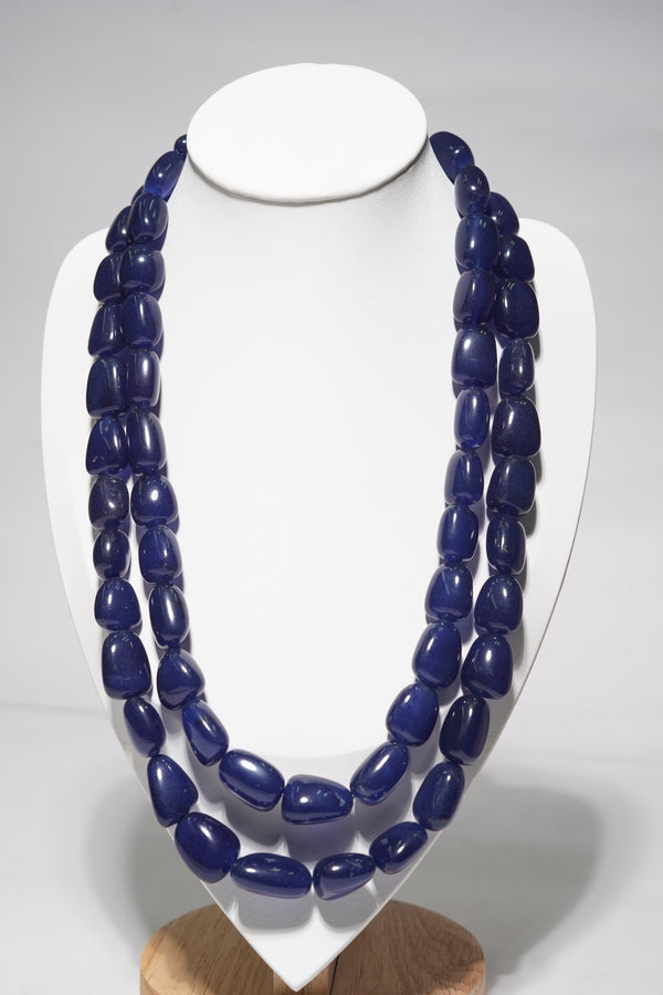 Blue Onyx Smooth Tumbles Shaped approx.15-18 mm Gemstone Beads 18-20inches long (Copy)