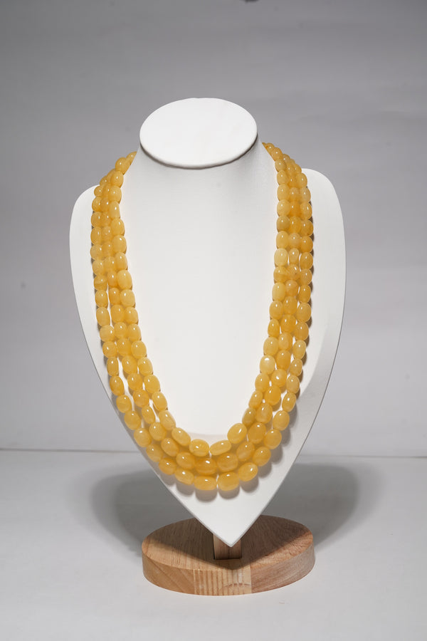 Natural Yellow Aventurine Smooth Tumbles AAA Grade Gemstone Beads Strand