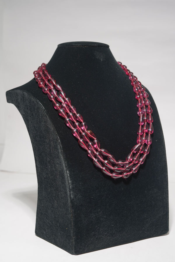 Top Quality AAA Ruby Glass Briolettes Gemstone Beads Strand