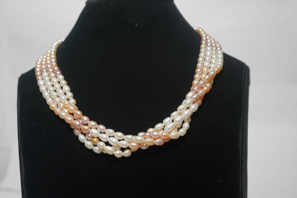 Natural AAA Grade Round Multicolor Pearls Gemstone Beads Strand