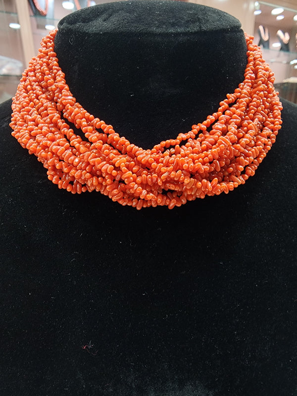 Super Fine Genuine Aaa Grade Red Coral Branch Beads Strand